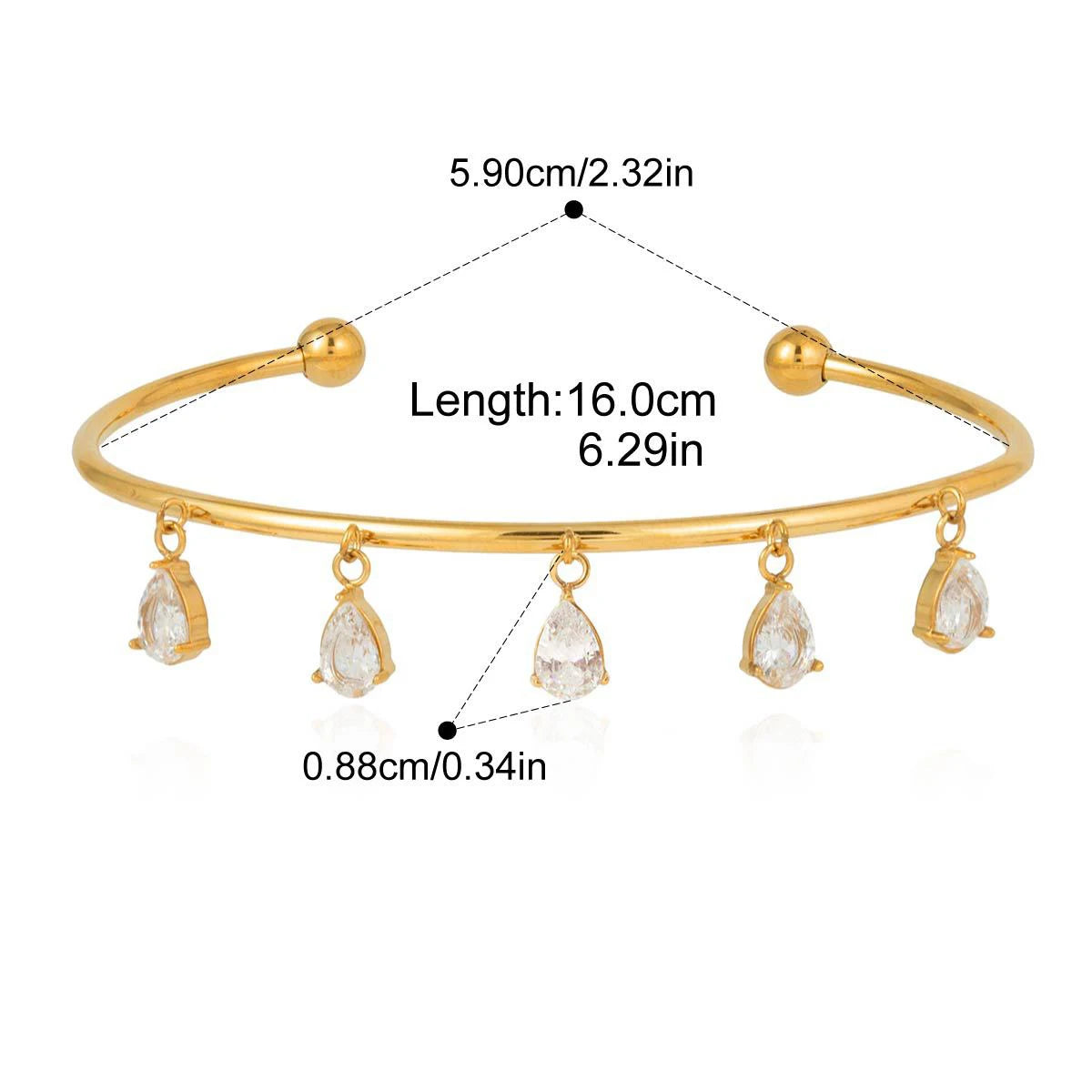 Teardrop Bangle