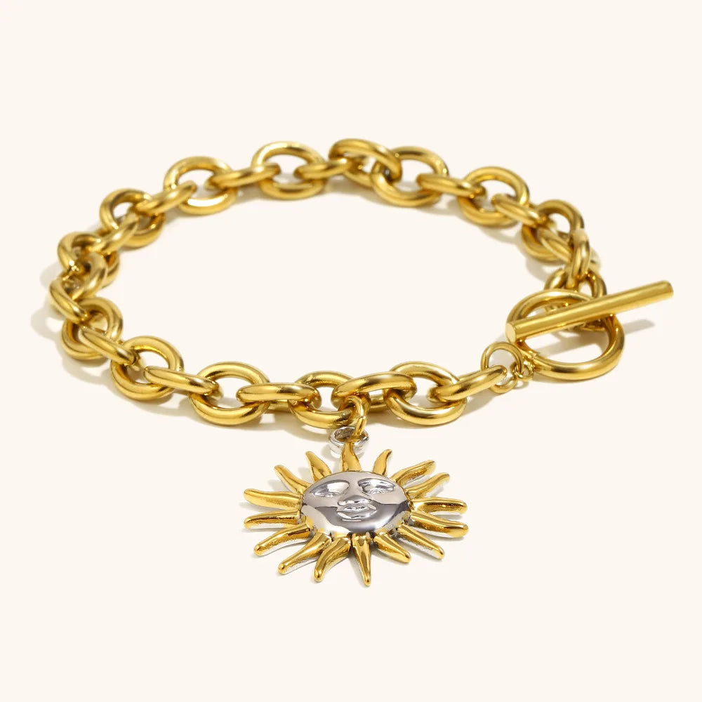Sun Necklace, Bracelet, & Earrings