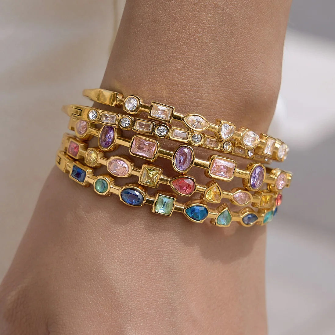 Multicolor Bangle Bracelet