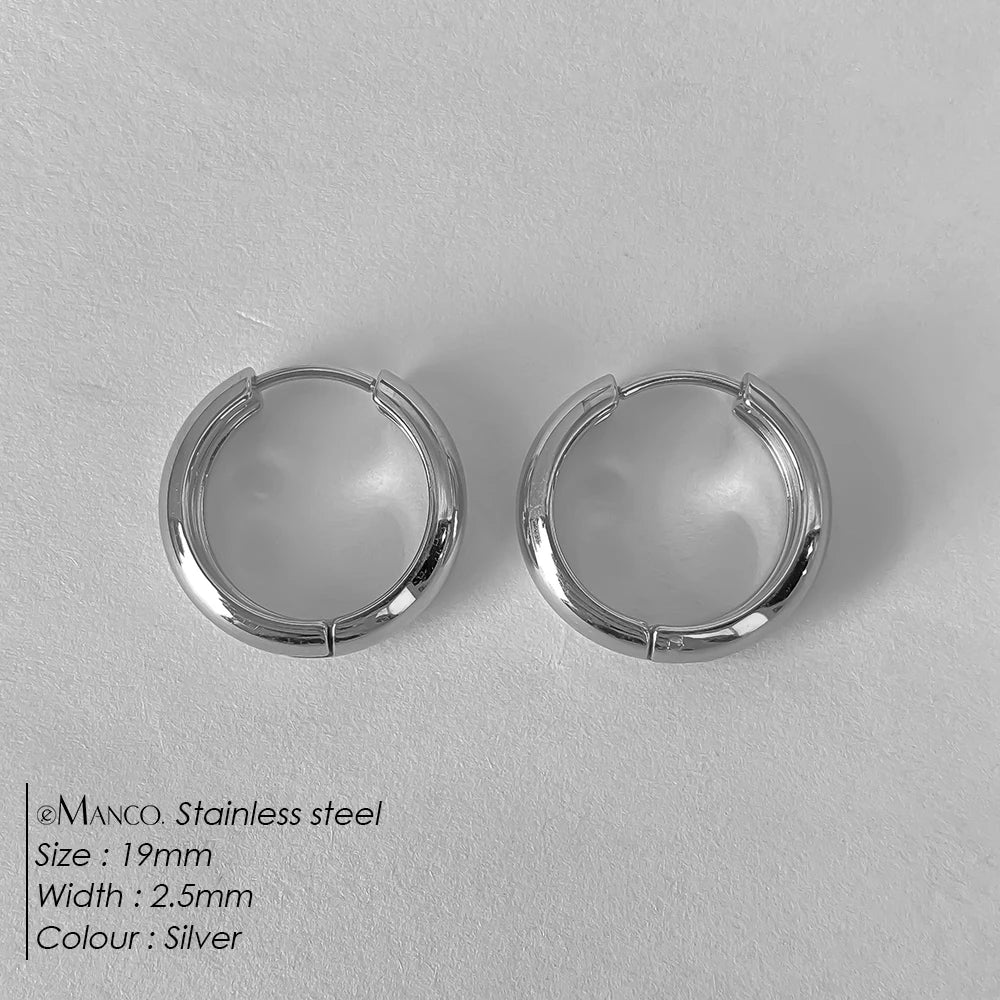 Wide Hoop Earrings