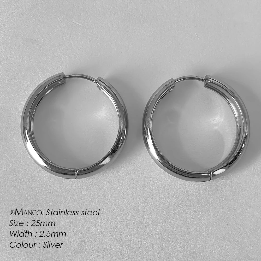 Wide Hoop Earrings