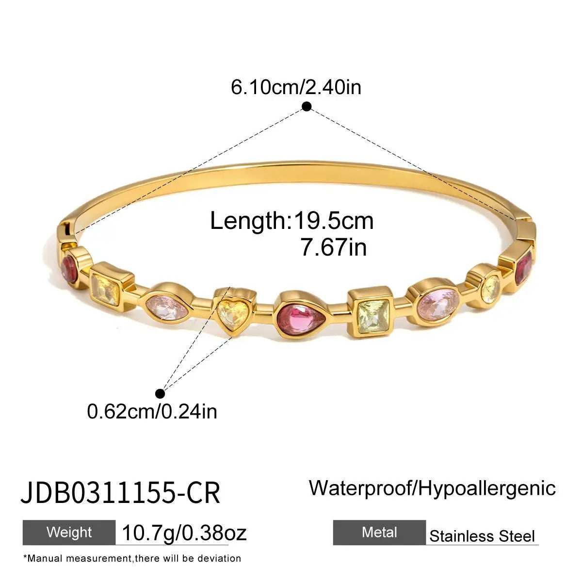 Multicolor Bangle Bracelet