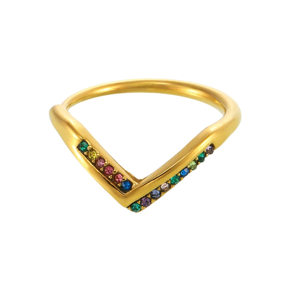 V Stacklable Ring