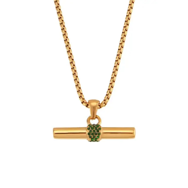 T-Bar Pendant Necklace